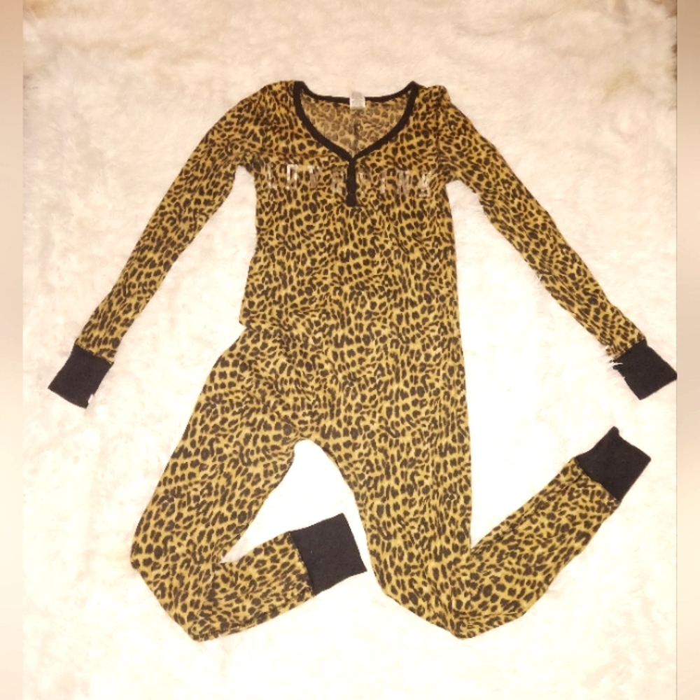 VS PINK Cheetah Print Onesie